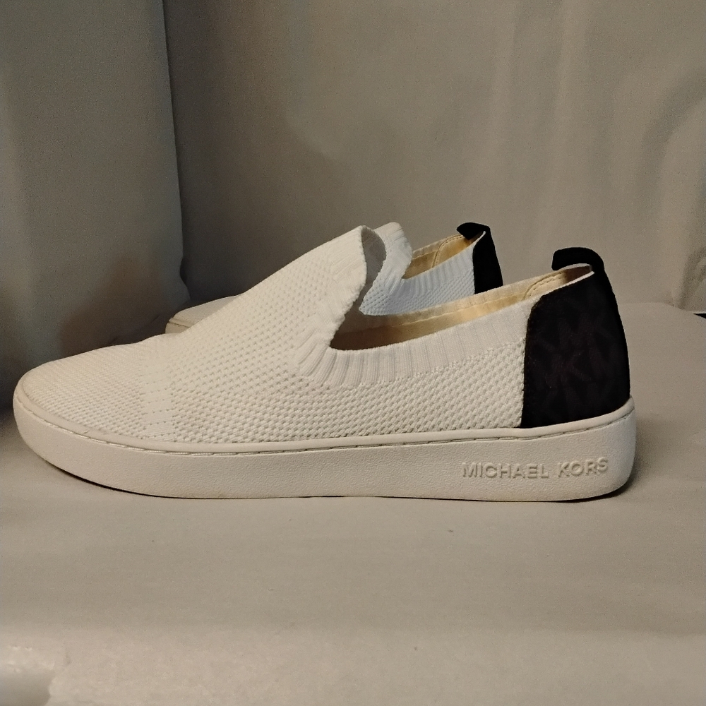 Michael Kors White Sarina Slip-On Sneakers Women's Size 8.5